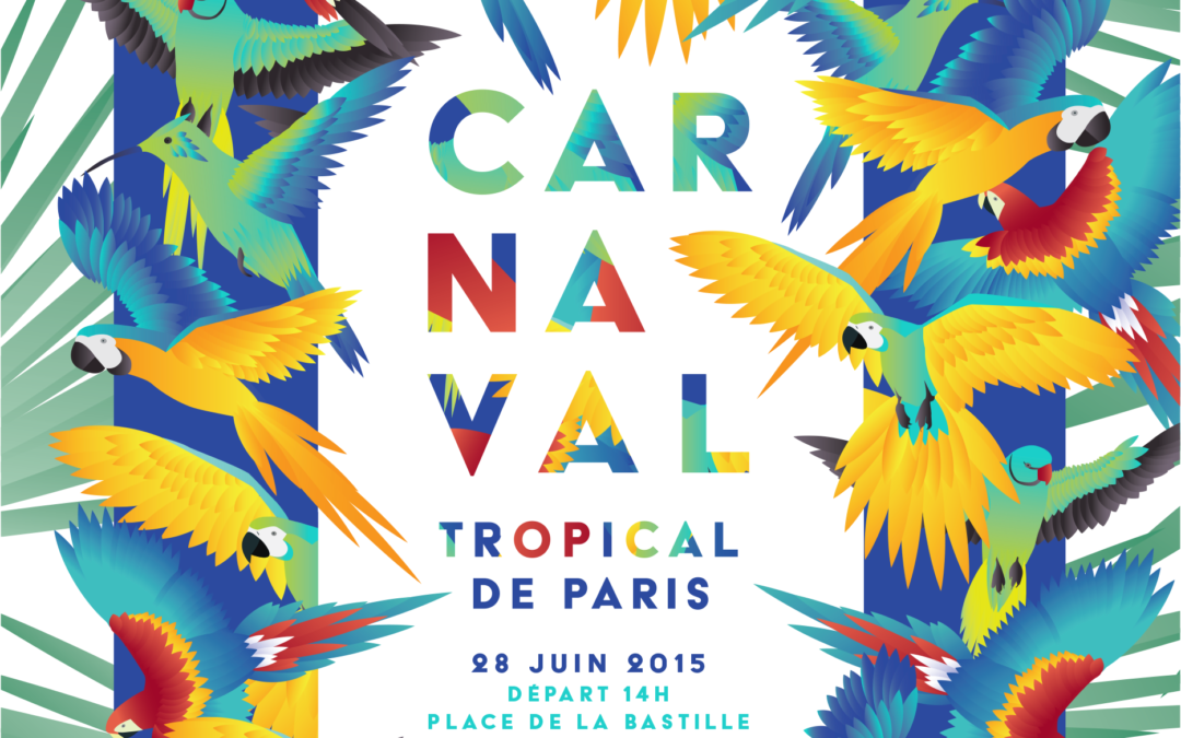 Affiche pour le carnaval tropical de Paris
