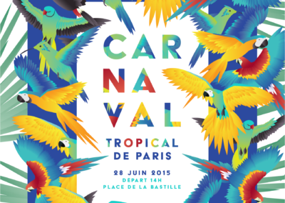 Affiche pour le carnaval tropical de Paris