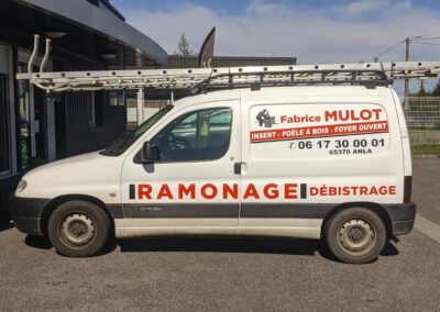 Marquage véhicule pour Fabrice Mulot – Ramonage